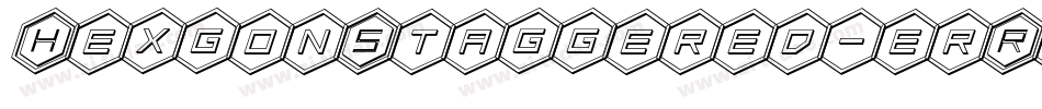HexgonStaggered-erR3字体转换