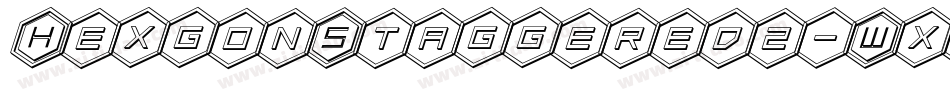 HexgonStaggered2-WxjA字体转换