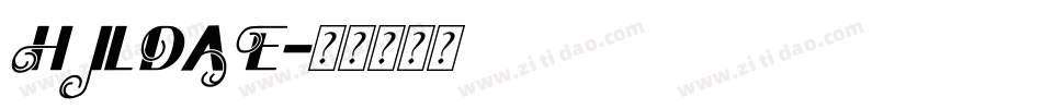 hildae字体转换