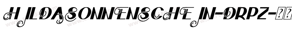 HildaSonnenschein-drPZ字体转换