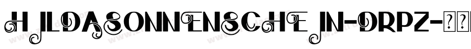 HildaSonnenschein-drPZ字体转换