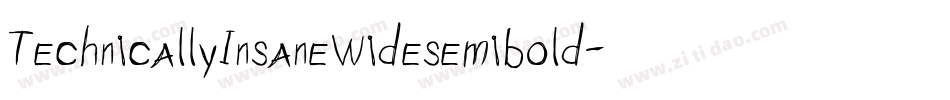 TechnicallyInsaneWidesemibold-EJEW字体转换 TechnicallyInsaneWidesemibold-EJEW字体转换