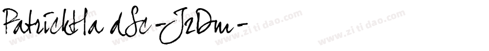 PatrickHandSc-J2Dm字体转换