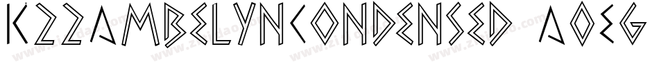 K22AmbelynCondensed-A0Eg字体转换