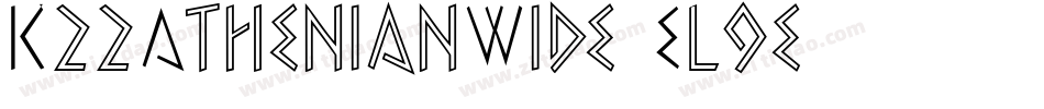 K22AthenianWide-El9e字体转换