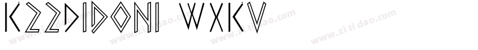 K22Didoni-WXKv字体转换