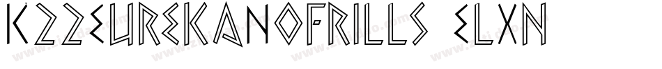 K22EurekaNofrills-ElXn字体转换