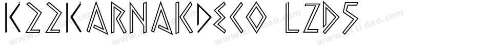 K22KarnakDeco-lzd5字体转换