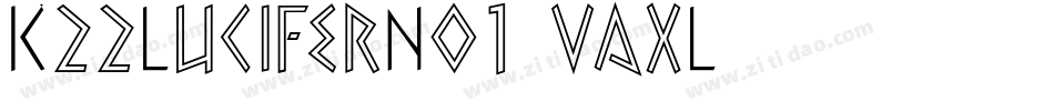 K22LuciferNo1-vaxL字体转换