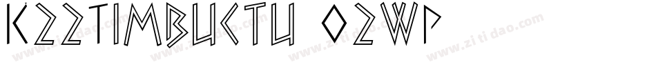 K22Timbuctu-O2wP字体转换