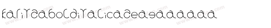 KaritzaBoldItalic-zE6G字体转换
