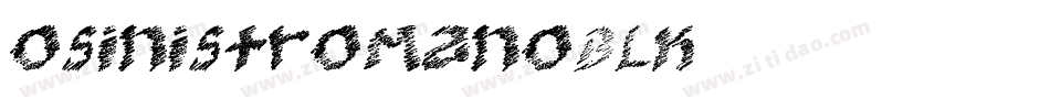 OSinistromanoBLK字体转换