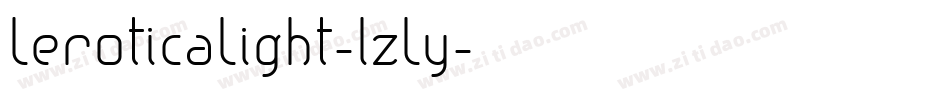 LeroticaLight-lzLy字体转换