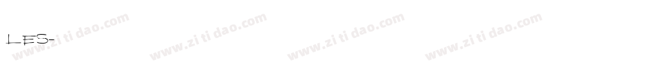 Les字体转换