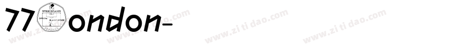 77London字体转换