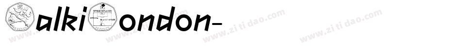 WalkiLondon字体转换