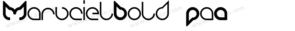 MarucielBold-6PaA字体转换