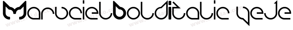 MarucielBoldItalic-yeje字体转换