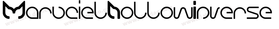 MarucielHollowInverse-1vnB字体转换