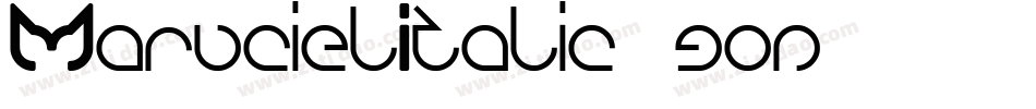 MarucielItalic-9gon字体转换