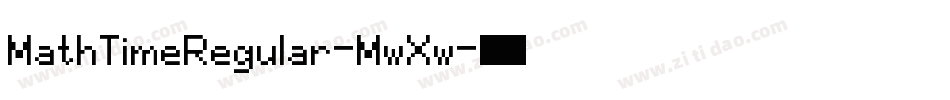 MathTimeRegular-MwXw字体转换