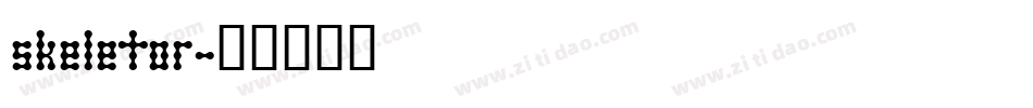 SKELETOR字体转换