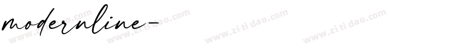 modernline字体转换