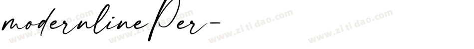 modernlinePer字体转换