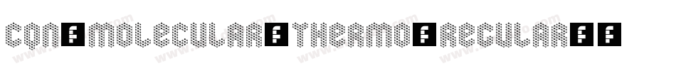 CQN-Molecular-Thermo-Regular字体转换