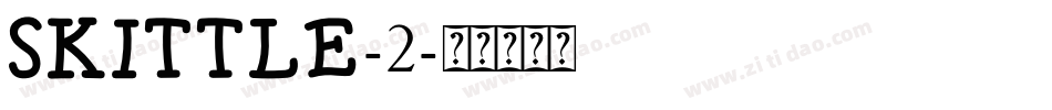 SKITTLE-2字体转换
