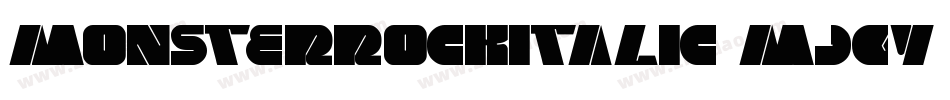 MonsterRockItalic-MjgY字体转换