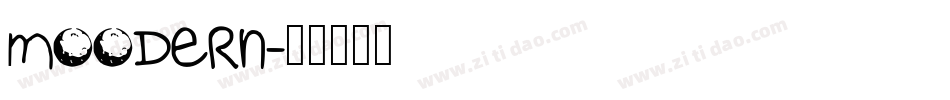 MOODERN字体转换