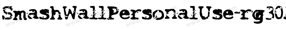 SmashWallPersonalUse-rg30A字体转换