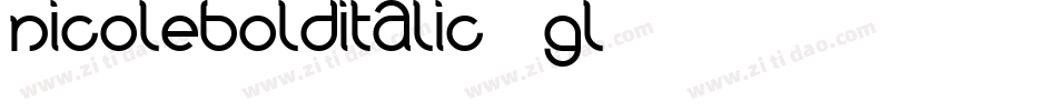 NicoleBoldItalic-9gL5字体转换
