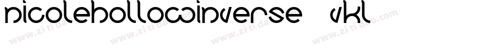 NicoleHollowInverse-1vKL字体转换