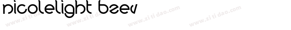 NicoleLight-BZEV字体转换