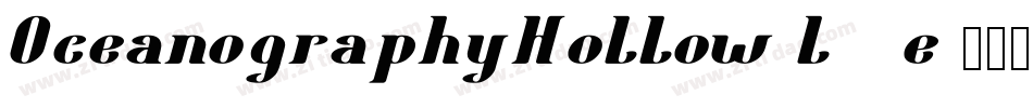 OceanographyHollow-l62e字体转换