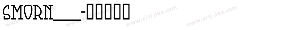 SMORN___字体转换