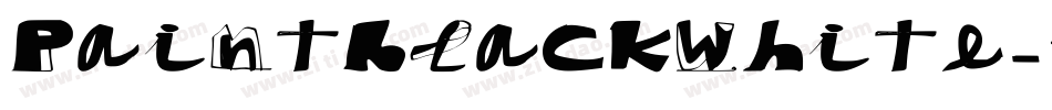 PaintblackWhite-1lXM字体转换