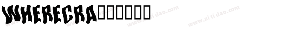wherecra字体转换