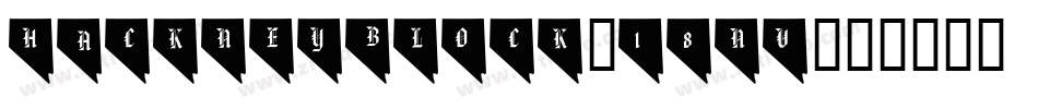 HackneyBlock-18nv字体转换