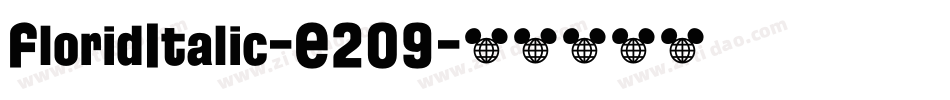 FloridItalic-E209字体转换