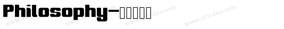 Philosophy字体转换