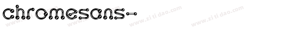 chromesans字体转换