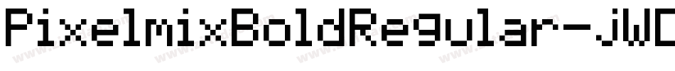 PixelmixBoldRegular-jWDO字体转换