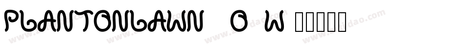 PlantOnLawn-2o6W字体转换