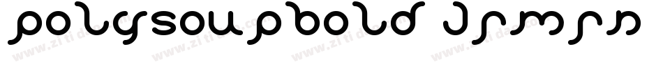 PolysoupBold-JRmRn字体转换