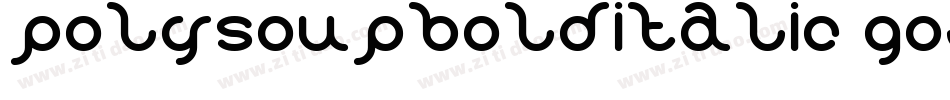 PolysoupBoldItalic-GOJOZ字体转换