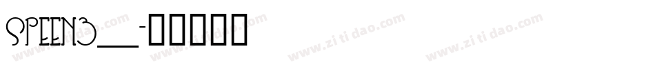 SPEEN3__字体转换