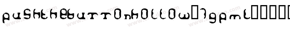 PushTheButtonHollow-1GPML字体转换